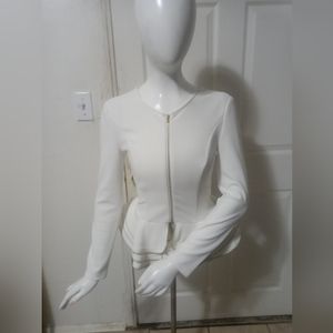 Windsor White Peplum Size S